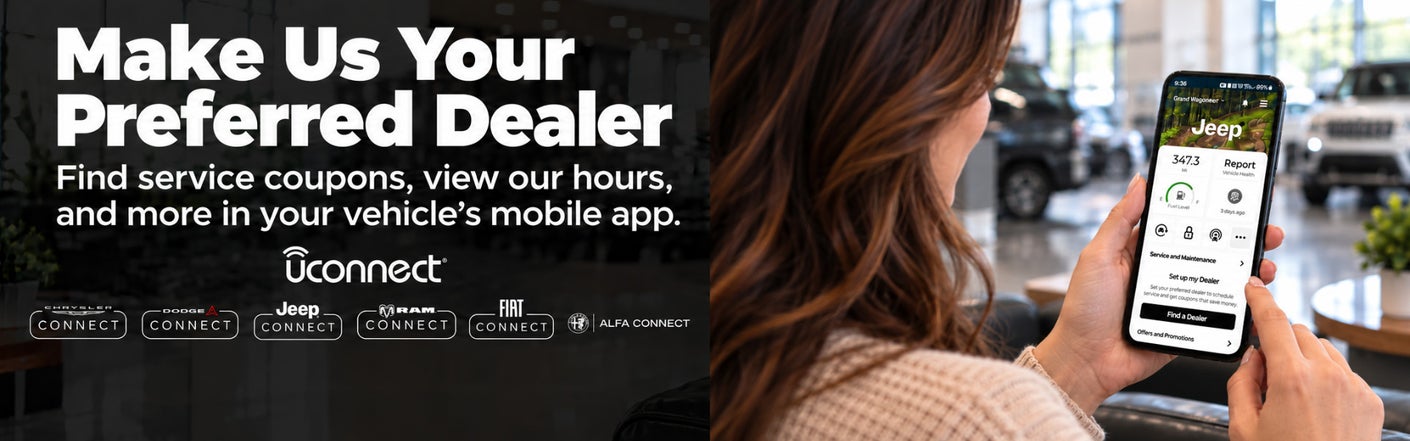 uconnect® make us your preferred dealer | Crenwelge CDJR Kerrville in Kerrville TX